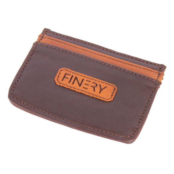 Finery Genuine Leather Card Holder - Brown &amp; Toffee