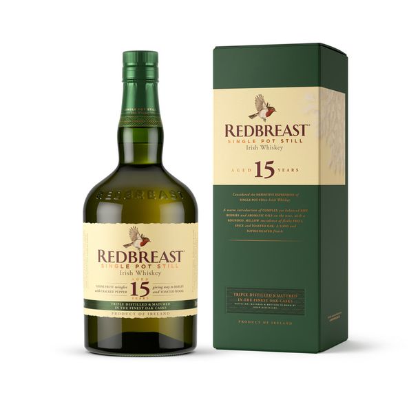 Redbreast 15 Year Old Single Pot Still Irish Whiskey 750ml