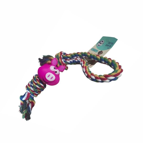 Dog Rope - For Tugging and Chewing Pleasure-Pig