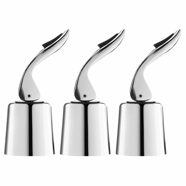 3PcsStainless Steel Wine Bottle Stopper Plug,Wine Stoppers Leak Proof