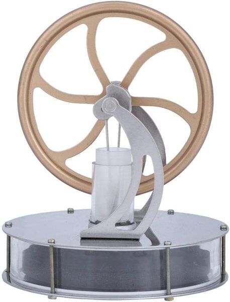 Low Temperature Stirling Engine Model, Steam Heat Electricity Generator Toy