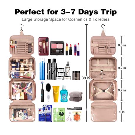 Makeup Bag Waterproof PU Travel Toiletry Bag Large Capacity Cosmetic Bag shops Pouch H