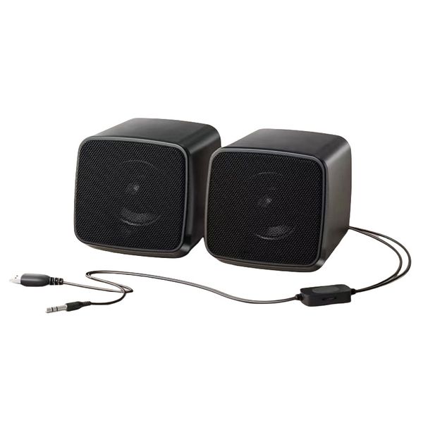 Diamond Series USB Speaker Red (USB-Powered PC Speakers,3.5 mm AUX)