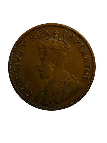 1936 South Africa 1 Bronze Penny Coin - George V