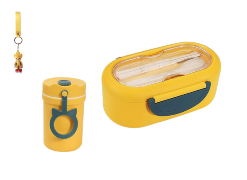Thermal Lunch Box with Soup Cup with Key Holder