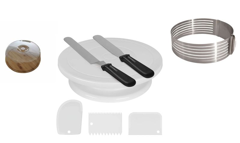 Wooden Cake Server With Cake Sets