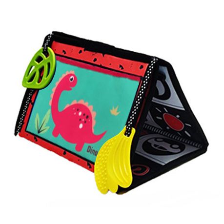 Baby Soft Cloth Book Tummy Time Mirror Sensory Books Montessori Toys Kids Image