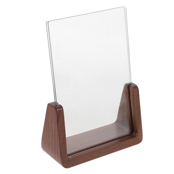Wooden Photo Frame - Retro Style, Acrylic - 10 x 15.2cm