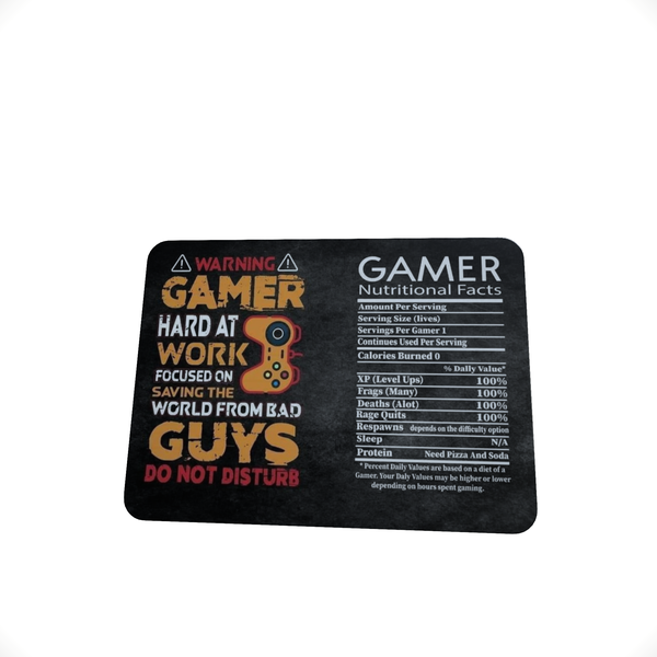 Gamer Hard At Work - Mouse Pad