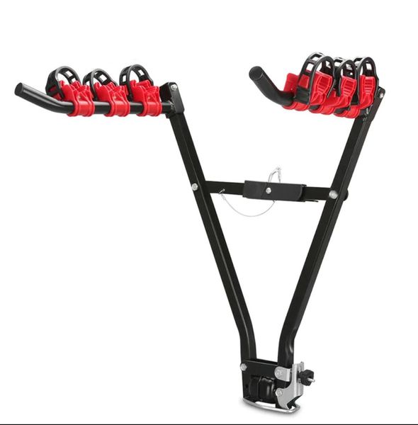 3-Bike Car Trunk Mount Bike Rack Fits 2 Inches Towbar Hitch Balls
