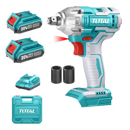Total Tools 20V Lithium Ion Impact Wrench with 2 x Battery and 1 x Charger Shop Today. Get it Tomorrow takealot