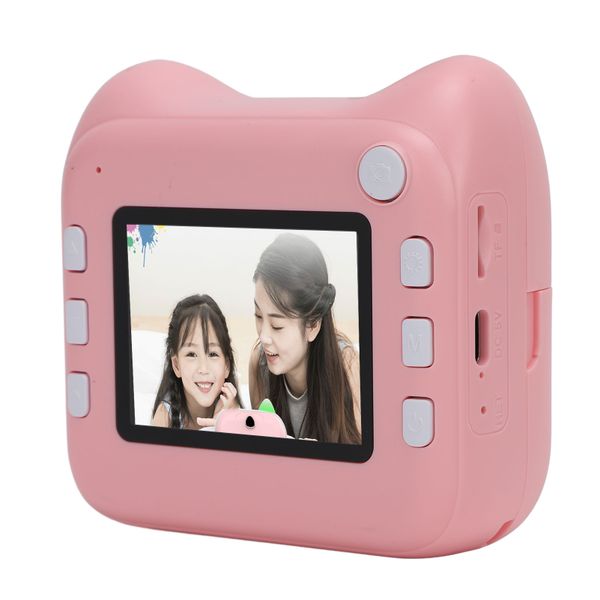 Instant Print Camera 48MP Pink 2.4in Screen