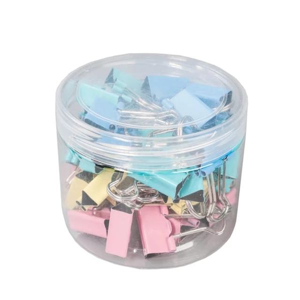 Colorful Fold Back Document Pack Metal Binder Clips