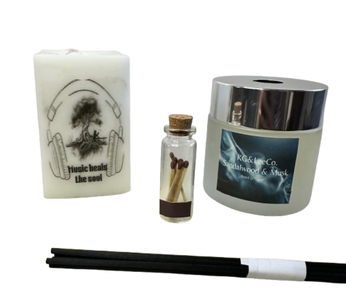 White Matt Sandalwood &amp; Musk