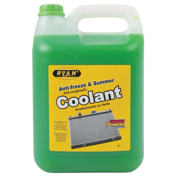 Ryan Anti-Freeze and Summer Coolant - 5 Litres (Green)