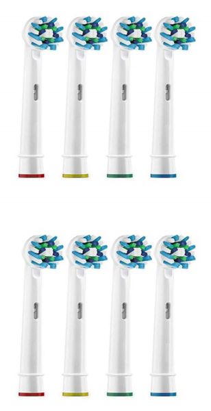 Oscillating Cross Replacement Toothbrush Heads for Oral B - 8 Pack