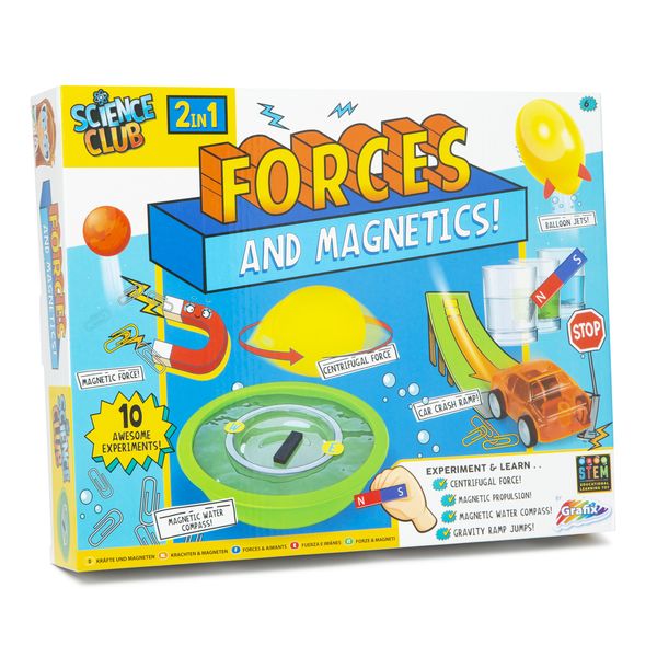 Grafix Science Club 2in1 Forces and Magnetics Set