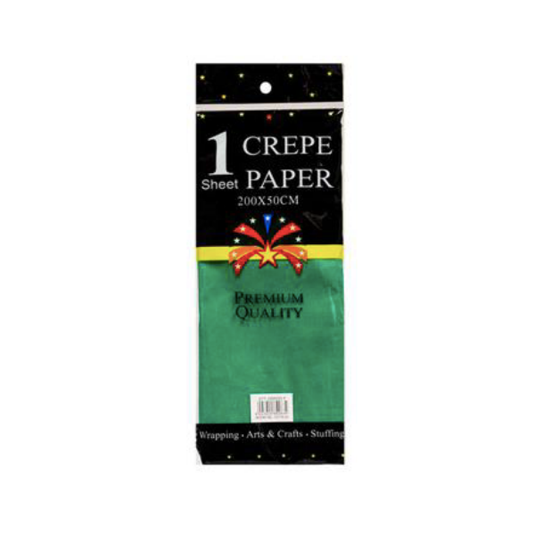 Premium Quality Stationary- Green Crepe Sheet x 2