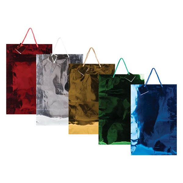 Bulk Pack x 15 Metallic Paper Gift-Bags Jumbo - 33 x 45cm