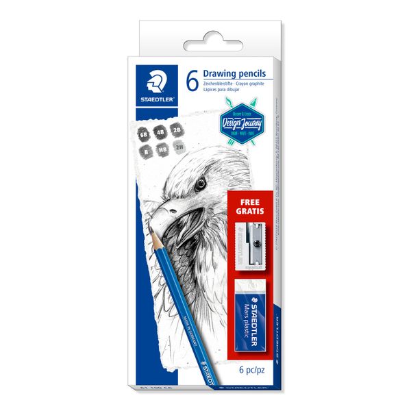 Staedtler Lumograph Drawing Pencils 6 Set