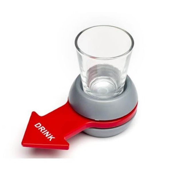 FB Spin The Shot Glass Drinking Game with 1.7oz Shot Glass