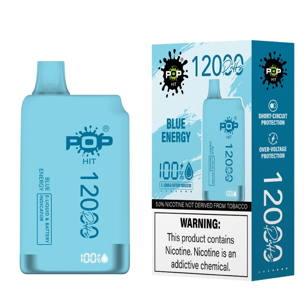 Pop Hit 12000 Puff Disposable Vape - Blue Energy | Shop Today. Get it ...