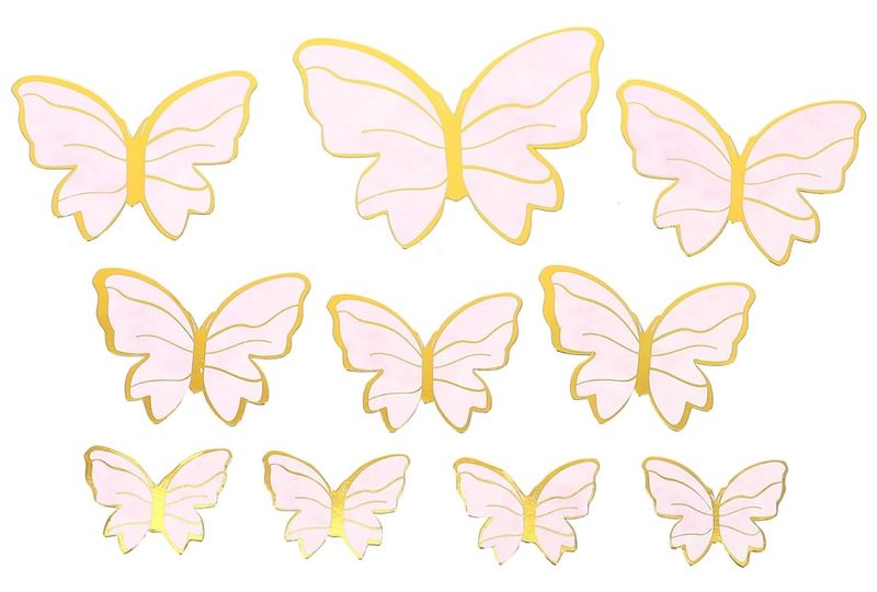 Butterfly Cake Insert Cake Decor Cake Topper Happy Birthday Decorations