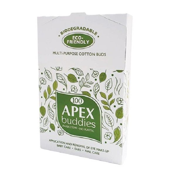 Apex Buddies - Biodegradable Eco-Friendly Cotton Buds 100's x 4