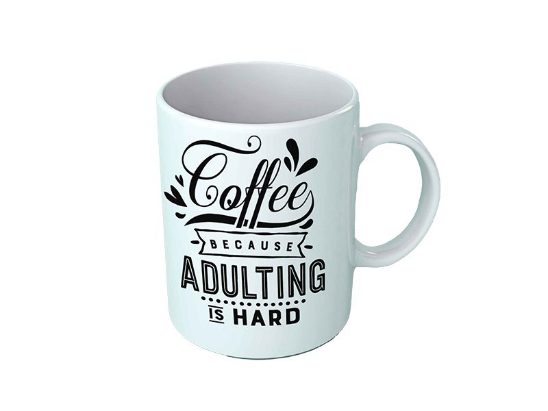 Novelty mug - Coffee because adulting is hard