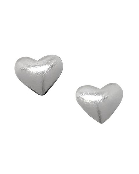 Miss Jewels- Sterling Silver Heart Stud Earrings