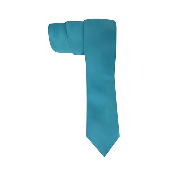 Plain Satin Tie - StatesMan - Turquoise