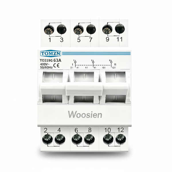 Woosien TTo319G 3P 63A Mts Isolating Switch Compatible with Universal