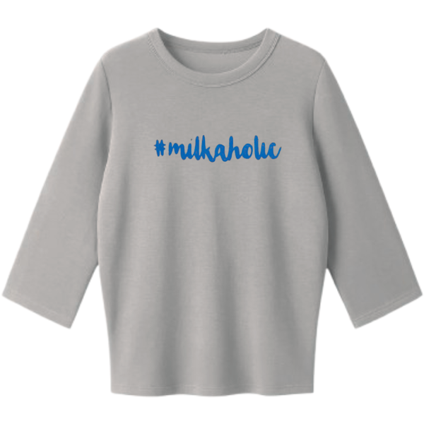 6-9 Months Milkaholic Baby Long Sleeve T-Shirt