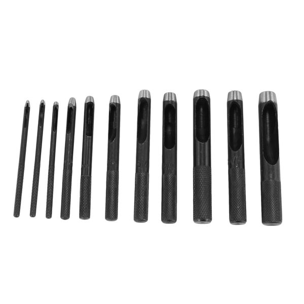 11Pcs Round Hole Punch Set (1-10Mm)Round Hollow Hole Punch Cutter Tool