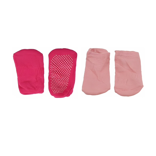 2 Pair of Different Colored Non-Slip Yoga Socks