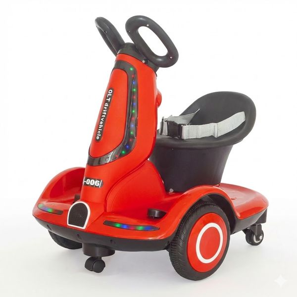 Upgraded 5-Wheel Kids Electric Ride-On Drift Car with Bluetooth Remote