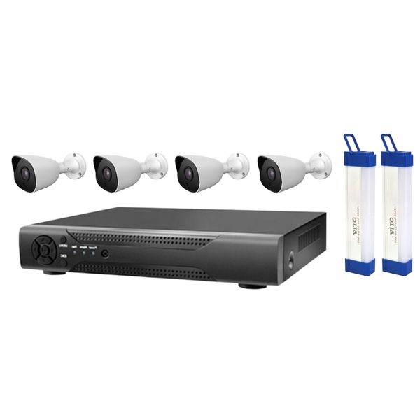 Ld Smarthome 1080p Complete 4 Camera System and Vito Emergency Lights