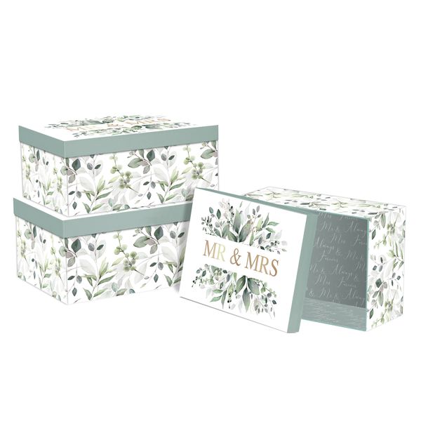 3 Nested Boxes Amour Mr &amp; Mrs
