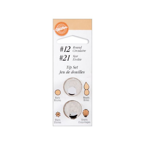 Wilton #12 Round #21 Star Decorating Tip Icing Nozzle Cake Decorating
