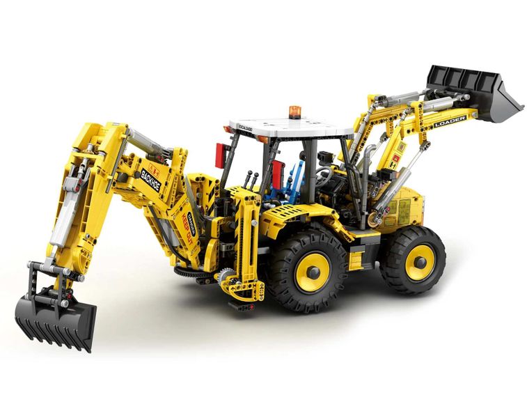 Reobrix R/C Backhoe Loader Building Blocks 2466 Pieces - 76cm Long