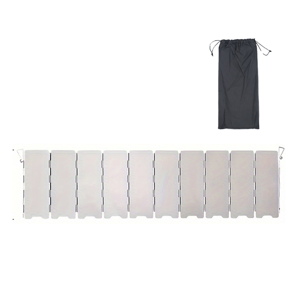 10 Plates Foldable Outdoor Camping Cooking Aluminum Alloy Windshield