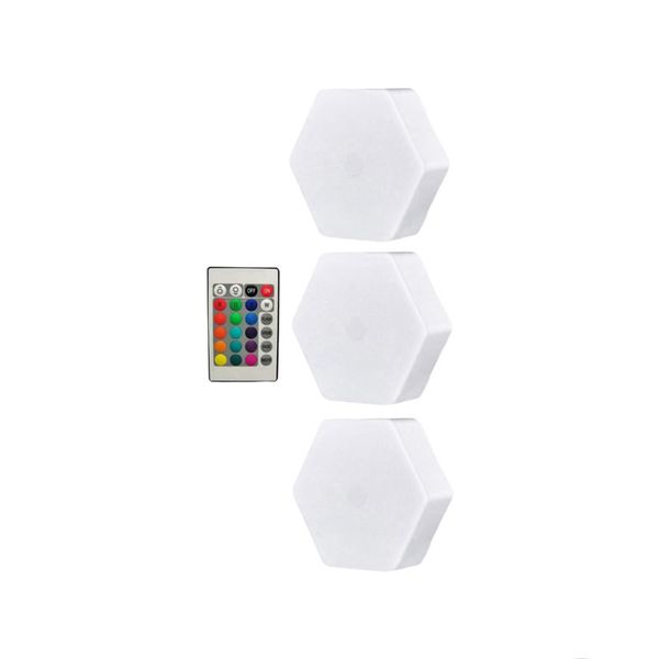 Hexagon Lights RGB LED Wall Lamp