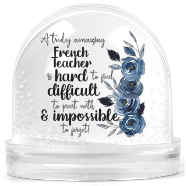 A Truly Amazing French Teacher Gift Snowglobe