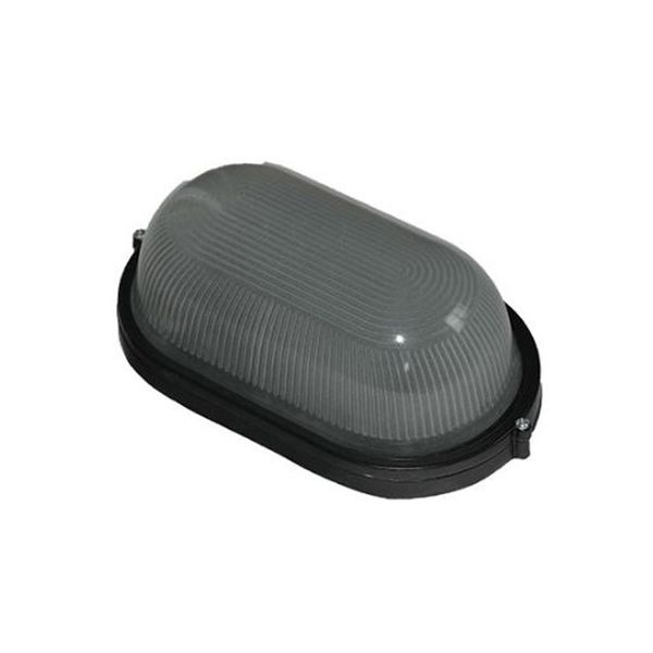 ACDC - 230VAC 12W Black LED Bulkhead (6000K)