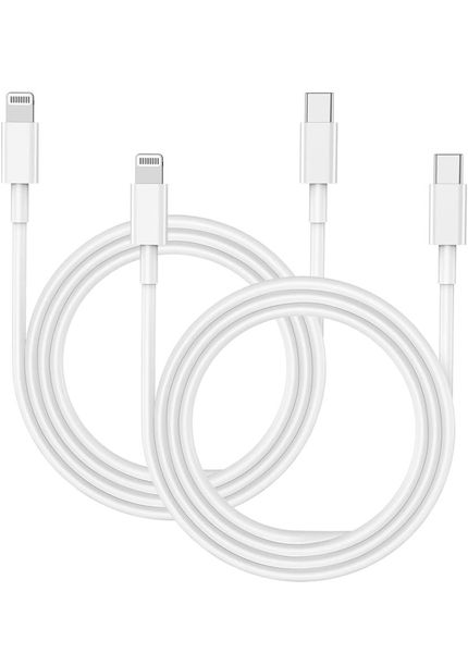 USB-C to Lightning Cable for Compatible With iPhone - 1m (2 Pack)