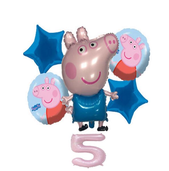 6 Piece Peppa Pig Balloon Set 5