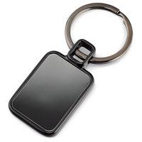 15 Pieces Black Key Rings Flat Split Keychain Bulk Heavy Duty