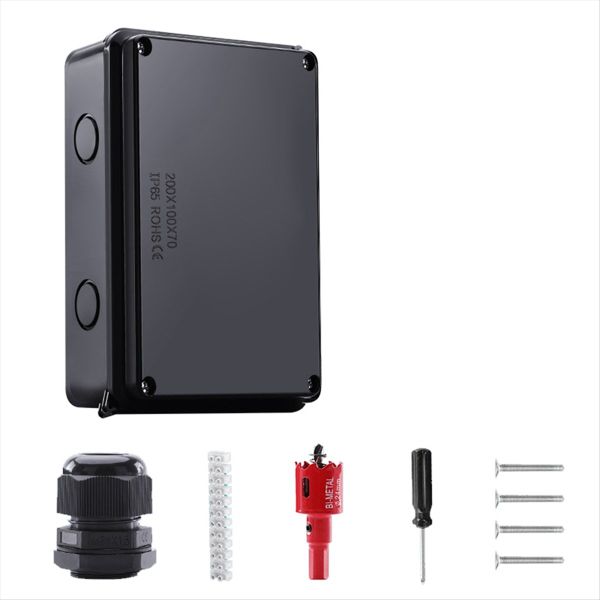 Abs Waterproof Junction Box Outdoor Terminal Box Compatible with Universal