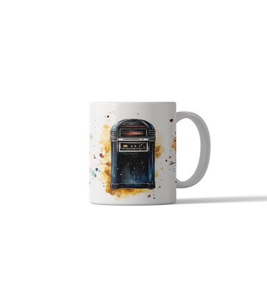 Retro Jukebox Music DSG 6 Printed Coffee Mug
