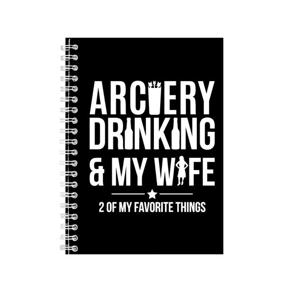 Archery Wire Bound Notebook . Gift Idea Writing Books Notepad
